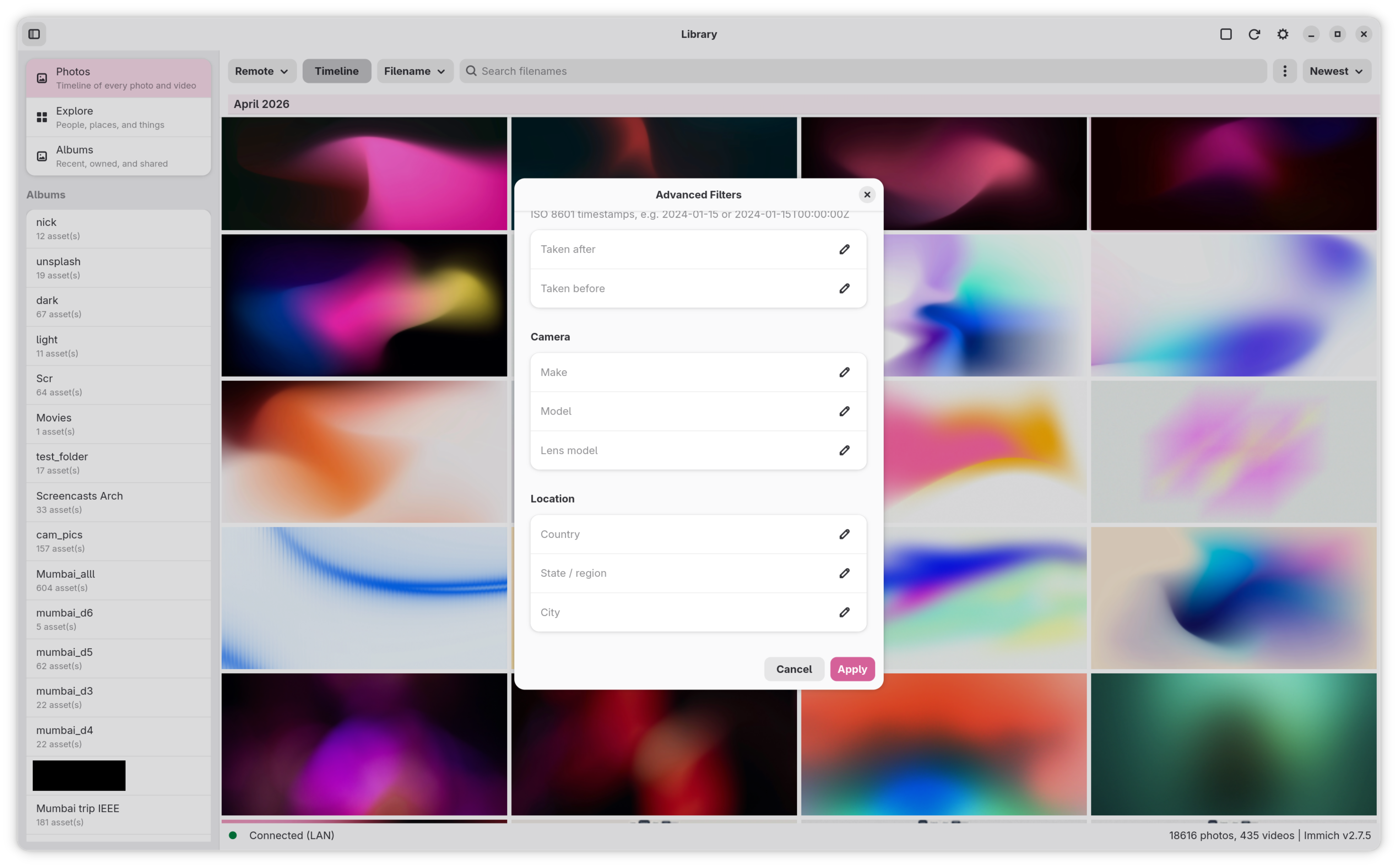 Advanced Filters (More Options)