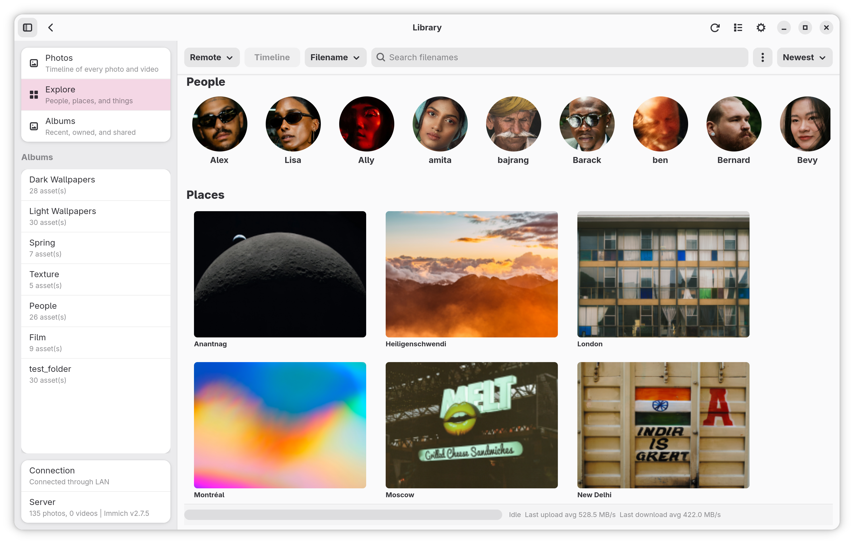 Explore Page